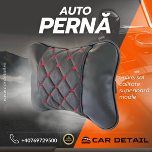 Pernă Auto 30x15 cm – Dimensiune Universală, Suport Cervical Confortabil, Model 1