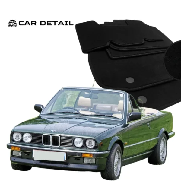 Covorase auto din EVA, BMW E30 3-Series (1982-1994) Sedan Cabrio vors Covorase auto mocheta, BMW E30 3-Series (1982-1994) Sedan Cabrio